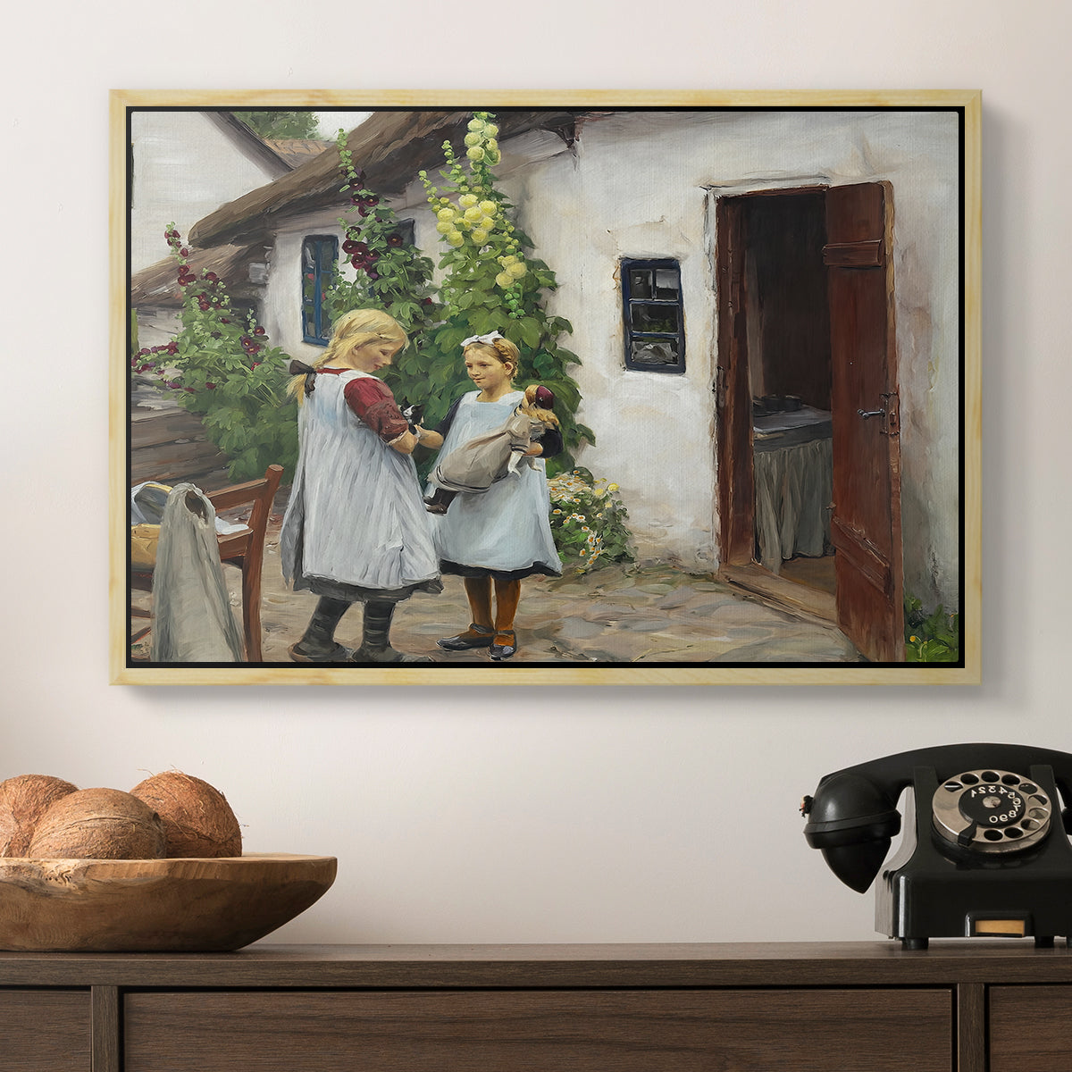Have You Seen My Kitten?, 1914 - Floater Framed Canvas Print