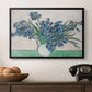 Irises, 1890 - Floater Framed Canvas Print