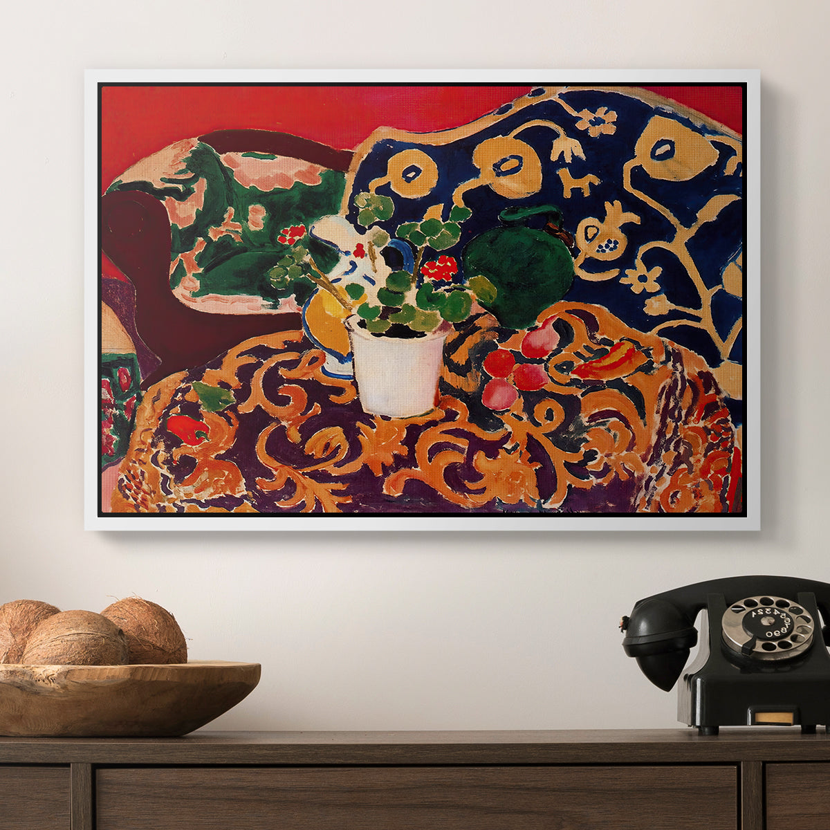 Spanish Still Life, c. 1910 - Floater Framed Canvas Print
