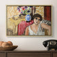 Woman Seated in an Armchair, c. 1920 - Floater Framed Canvas Print