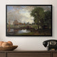 Dedham Lock and Mill, c. 1820 - Floater Framed Canvas Print