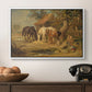 The Midday Meal, 1835 - Floater Framed Canvas Print