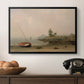 The Stranded Boat, 1863 - Floater Framed Canvas Print