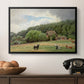 Farm with Grazing Cows (Bondegård med beitende kuer), 1892 - Floater Framed Canvas Print
