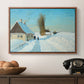 Shoveling Snow on a Beautiful Winter Day, c. 1898 - Floater Framed Canvas Print