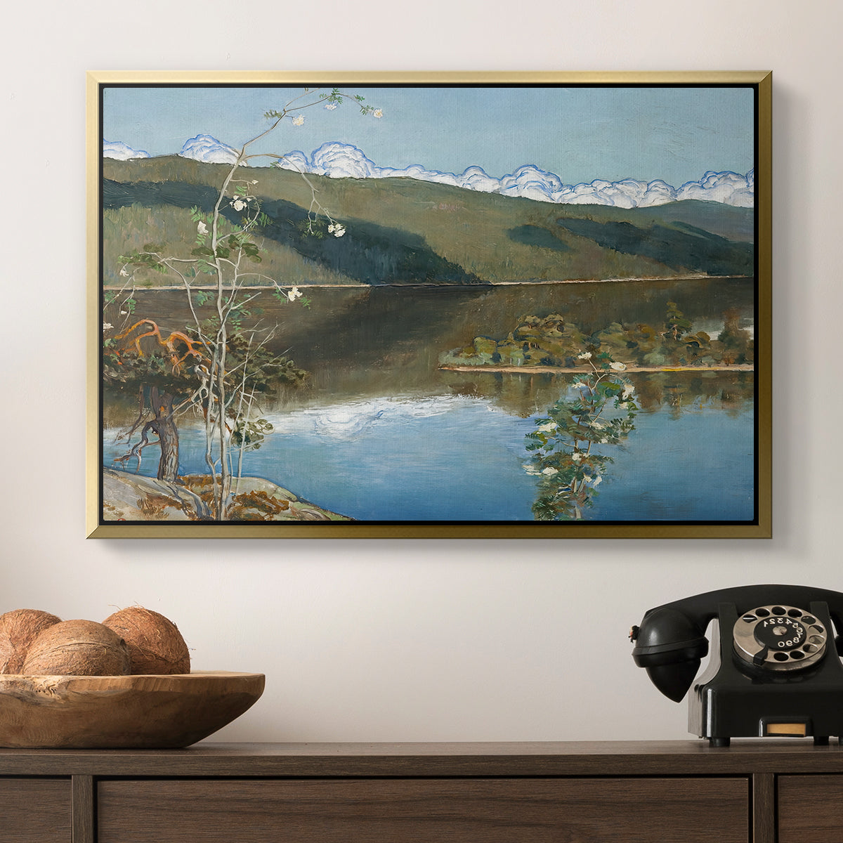 Thunderclouds on the Horizon, 1897 - Floater Framed Canvas Print