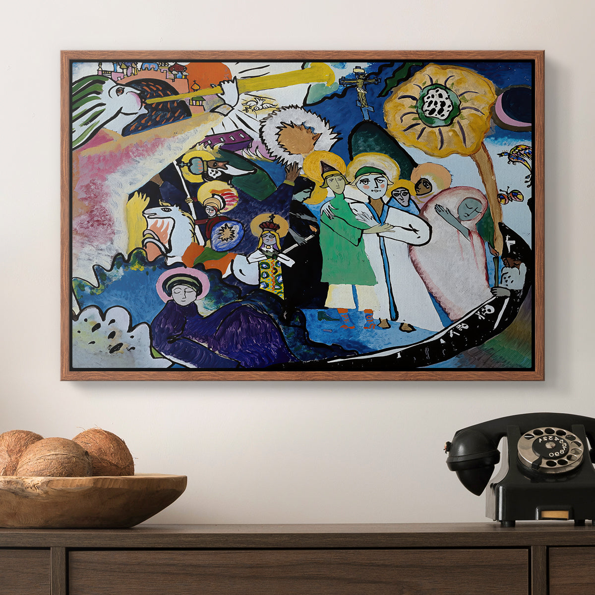 All Saints Day I, 1911 - Floater Framed Canvas Print
