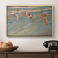 Children Playing on the Beach in Valencia, c. 1908 - Floater Framed Canvas Print