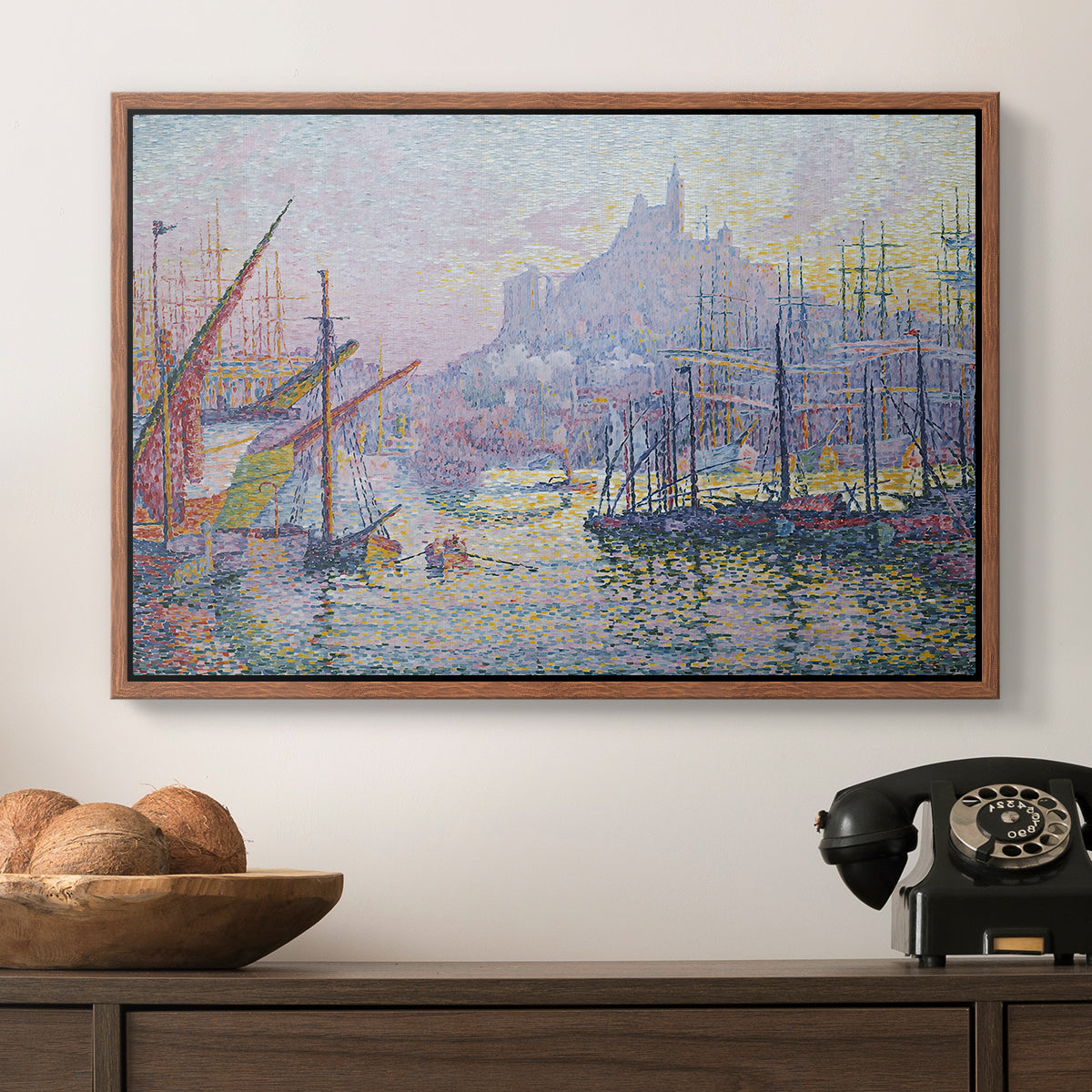 The Port of Marseille, 1905 - Floater Framed Canvas Print