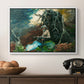 Campfire, Adirondacks, 1892 - Floater Framed Canvas Print