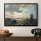 Fresh Breeze on the Norwegian Coast, 1876 - Floater Framed Canvas Print