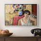 Woman Seated in an Armchair, c. 1920 - Floater Framed Canvas Print