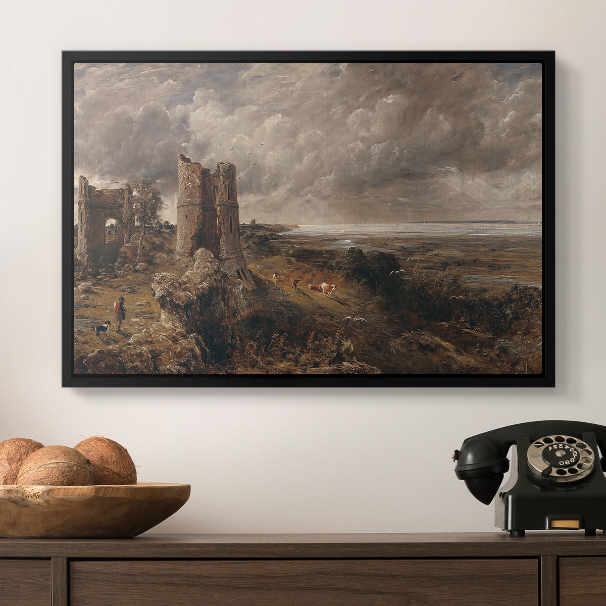 Hadleigh Castle, Mouth of Thames, c. 1829 - Floater Framed Canvas Print