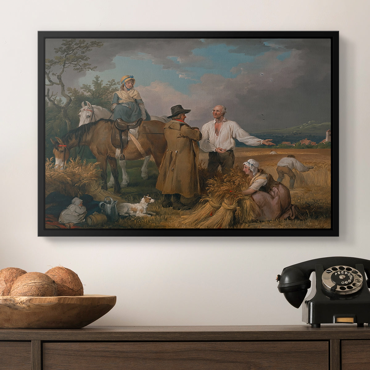The Reapers, 1800 - Floater Framed Canvas Print