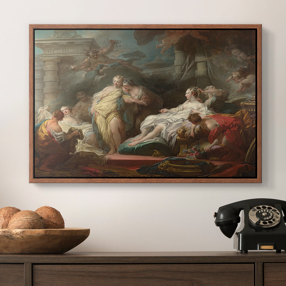 Psyche Showing Her Sisters Her Gifts from Cupid, 1753 - Floater Framed Canvas Print