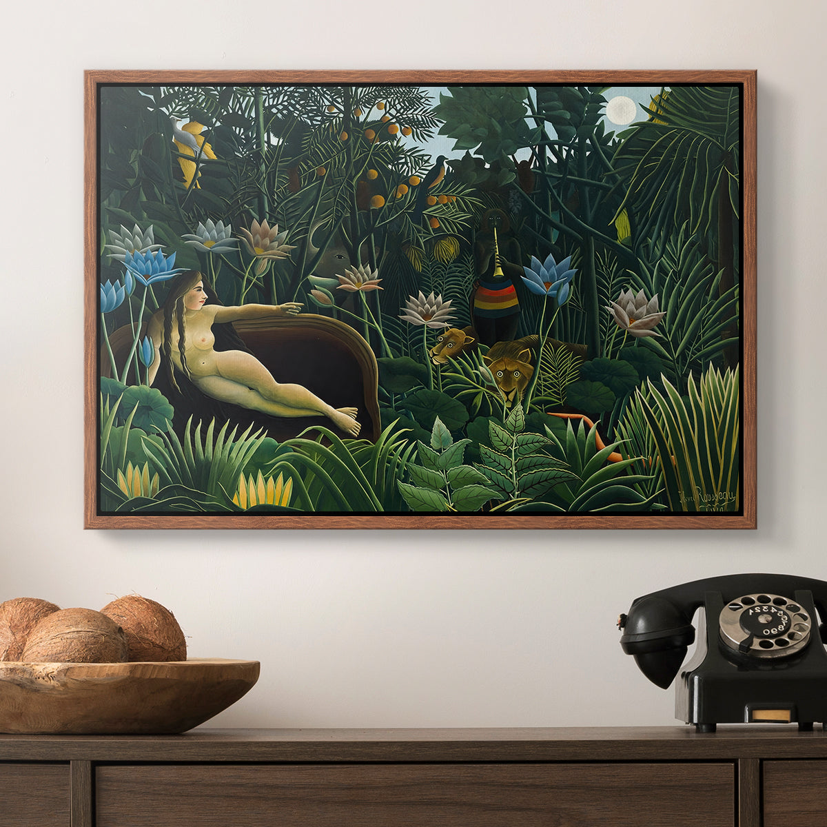 The Dream (Le Rêve), 1910 - Floater Framed Canvas Print