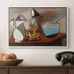 Jug, Candle, and Enamel Pan, 1950 - Floater Framed Canvas Print