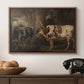 Portraits of Two Extraordinary Oxen, Property of the Earl of Powis, 1814 - Floater Framed Canvas Print