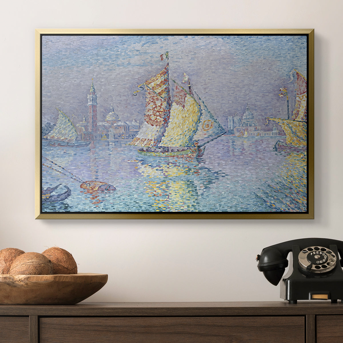 Venice, the Yellow Sail, 1904 - Floater Framed Canvas Print