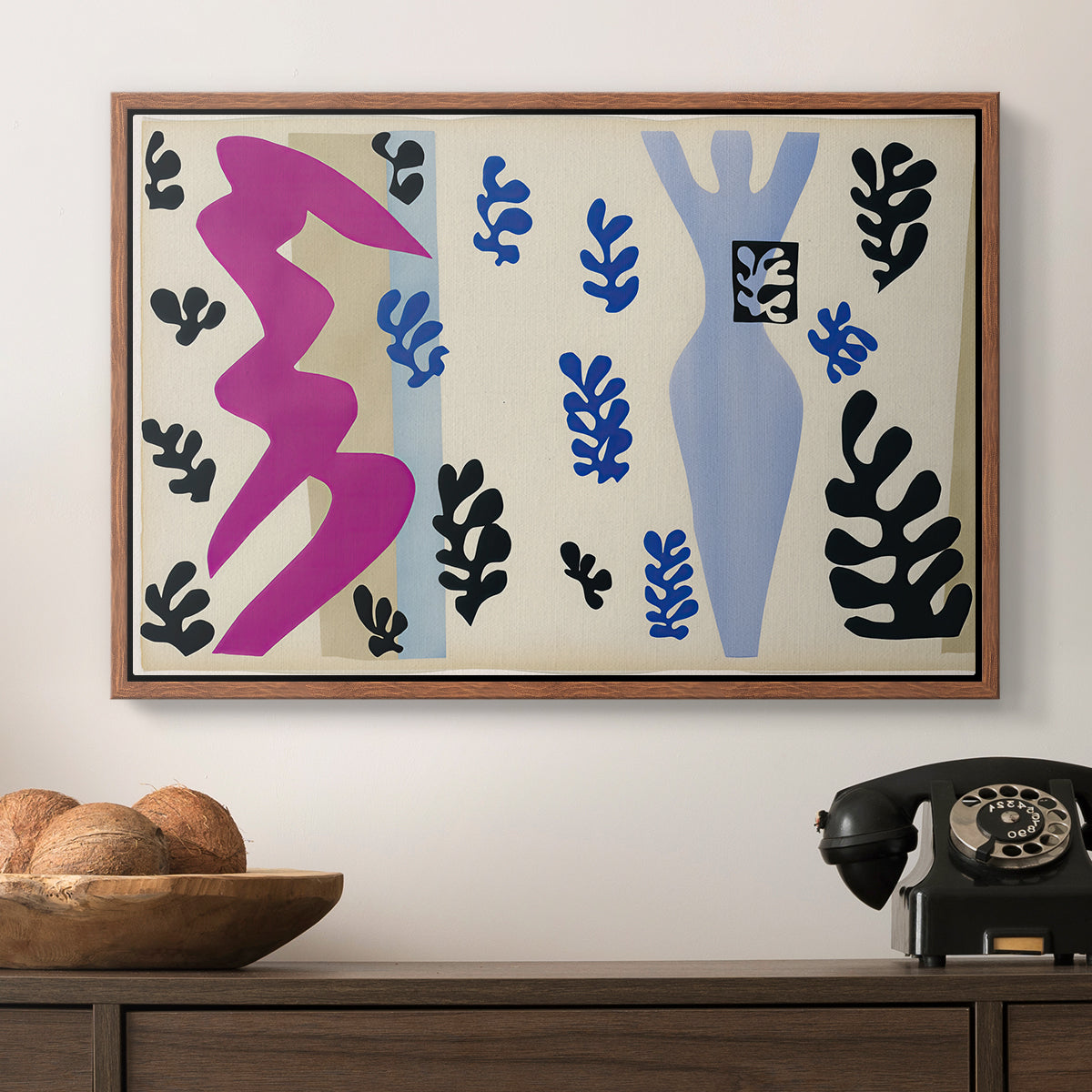 The Knife Thrower (Le lanceur de couteaux), from Jazz, 1947 - Floater Framed Canvas Print