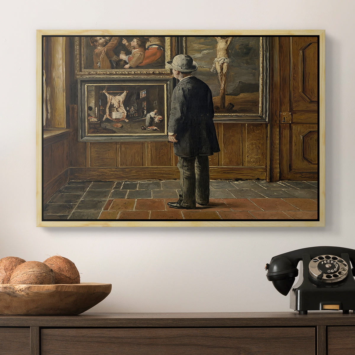 The Picture Lover, 1884 - Floater Framed Canvas Print
