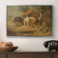 The Midday Meal, 1835 - Floater Framed Canvas Print