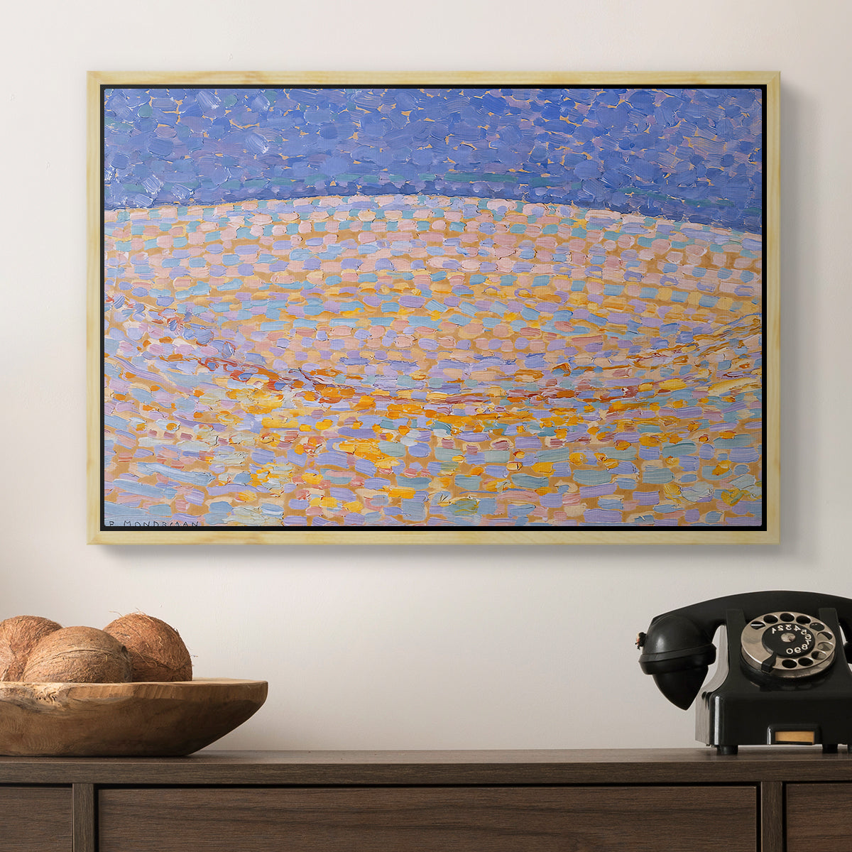 Dune III, 1909 - Floater Framed Canvas Print