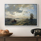 Fresh Breeze on the Norwegian Coast, 1876 - Floater Framed Canvas Print