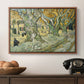 The Large Plane Trees (Road Menders at Saint-Rémy), 1889 - Floater Framed Canvas Print