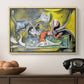 Still Life with Cat and Lobster, 1962 - Floater Framed Canvas Print
