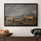 Ryelands Sheep, the King's Ram, the King's Ewe and Lord Somerville's Wether, c. 1801-1807 - Floater Framed Canvas Print
