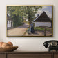 Danish Village Street with Woman and Milkman, 1880 - Floater Framed Canvas Print