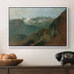 The Dachstein from the Plassen near Hallstatt, 1827 - Floater Framed Canvas Print
