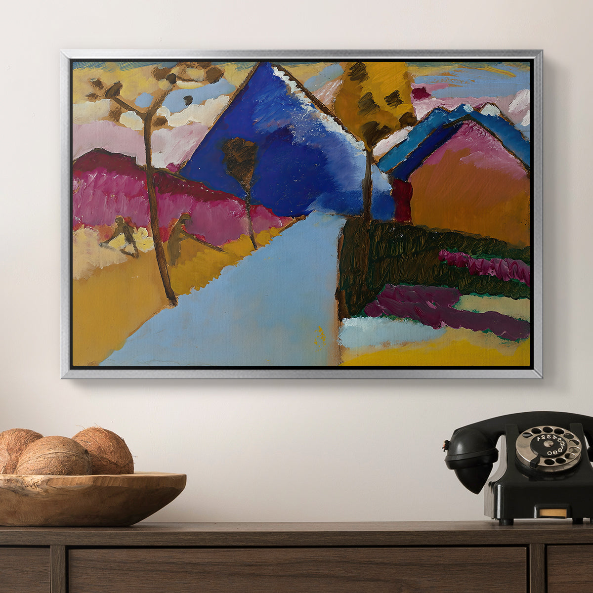 Kochel Straight Street, 1909 - Floater Framed Canvas Print