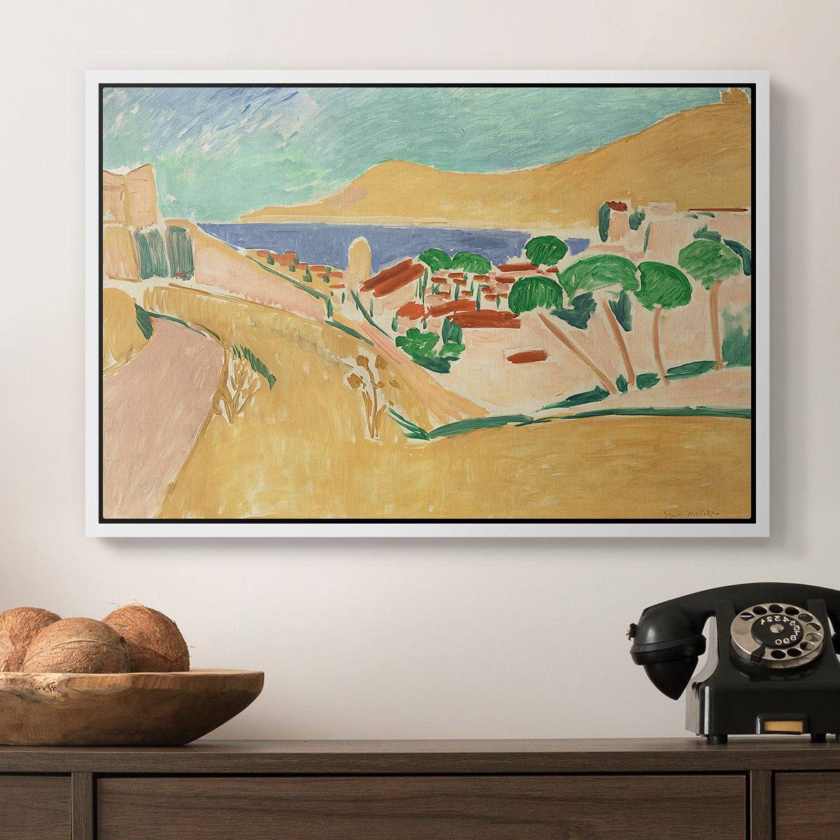Collioure in August, c. 1911 - Floater Framed Canvas Print