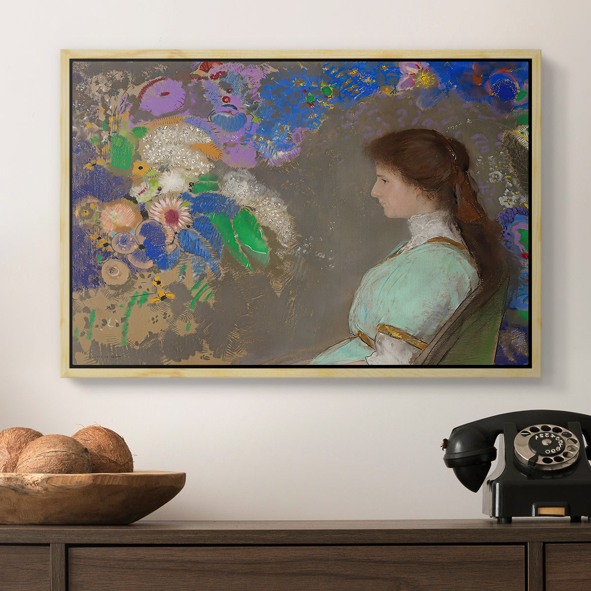 Portrait of Violette Heymann, 1910 - Floater Framed Canvas Print