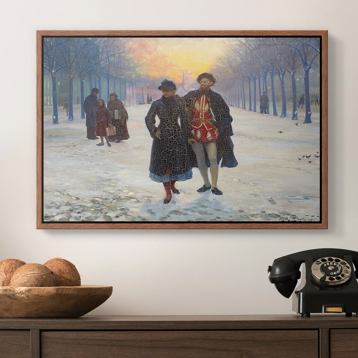 Morning after the Carnival, 1884 - Floater Framed Canvas Print