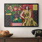 Seated Woman with a Vase of Amaryllis, 1941 - Floater Framed Canvas Print