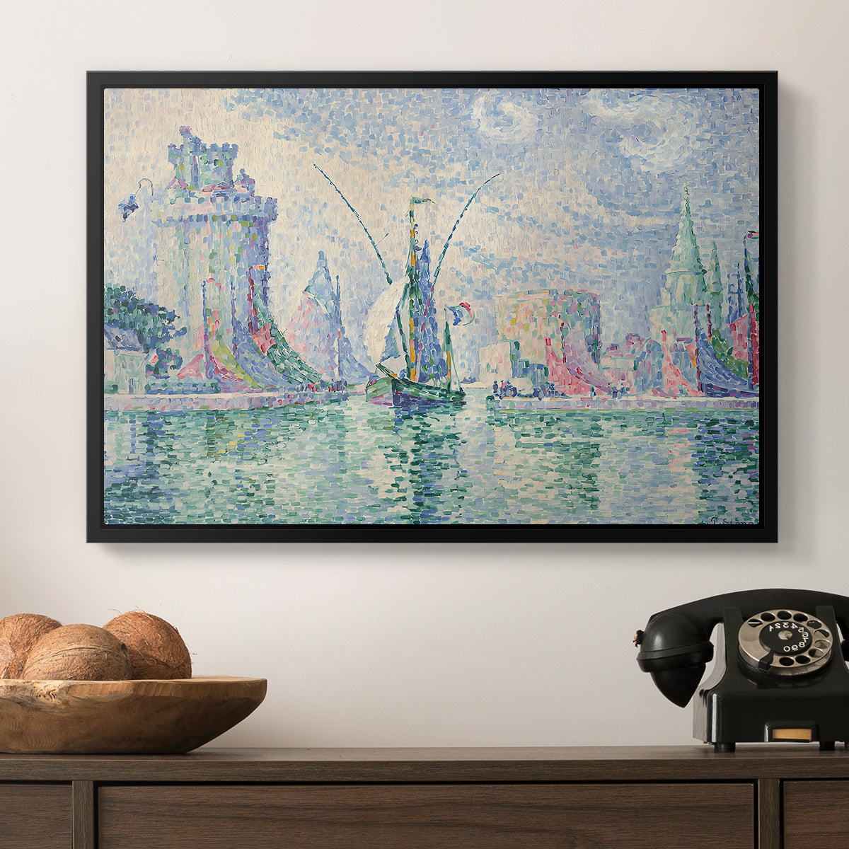 The Green Towers (Les tours vertes, la Rochelle), 1913 - Floater Framed Canvas Print
