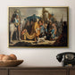 David with Goliath's Head in front of Saul, for Rembrandt, 1627 - Floater Framed Canvas Print