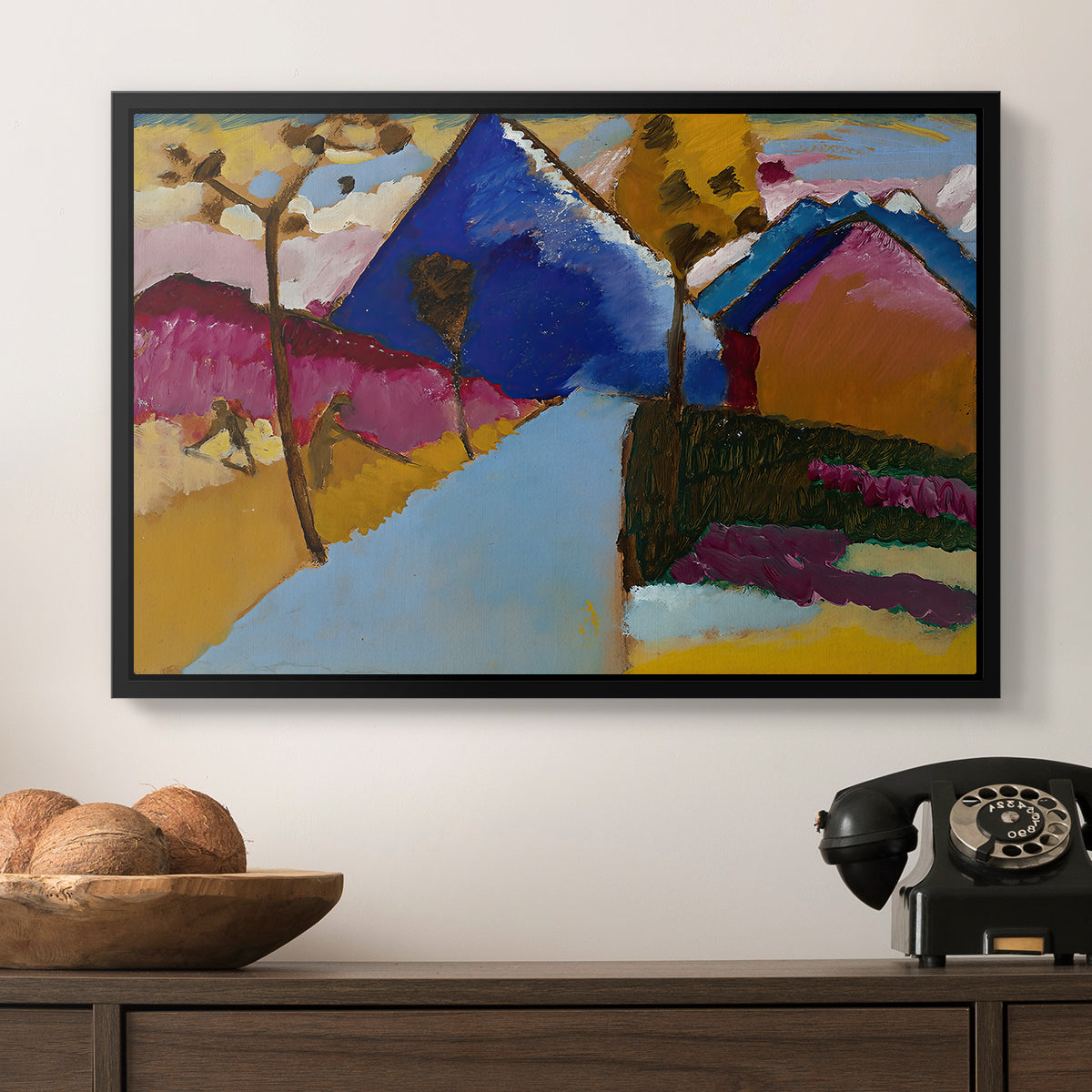 Kochel Straight Street, 1909 - Floater Framed Canvas Print