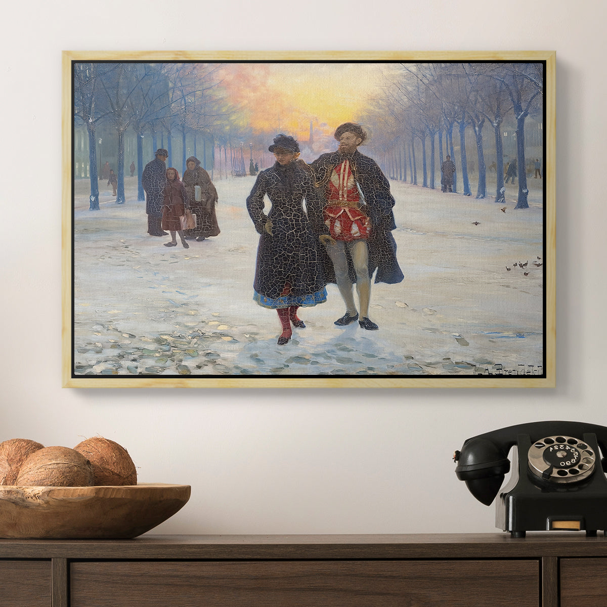 Morning after the Carnival, 1884 - Floater Framed Canvas Print