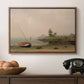 The Stranded Boat, 1863 - Floater Framed Canvas Print