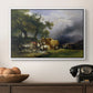 The Harvest Wagon (Der Heuwagen), c. 1850 - Floater Framed Canvas Print