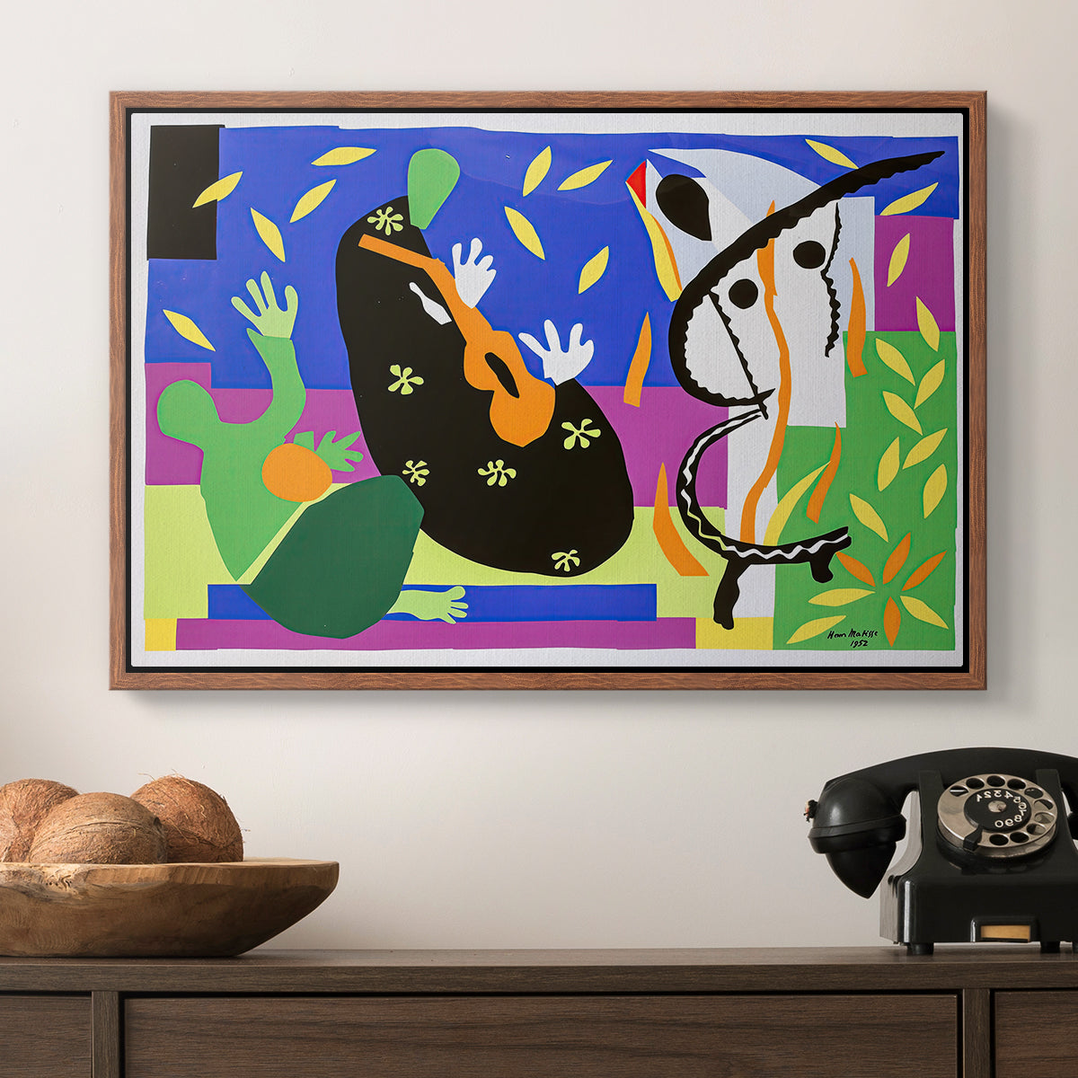 The Sorrows of the King, 1952 - Floater Framed Canvas Print