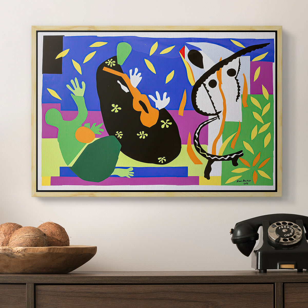 The Sorrows of the King, 1952 - Floater Framed Canvas Print
