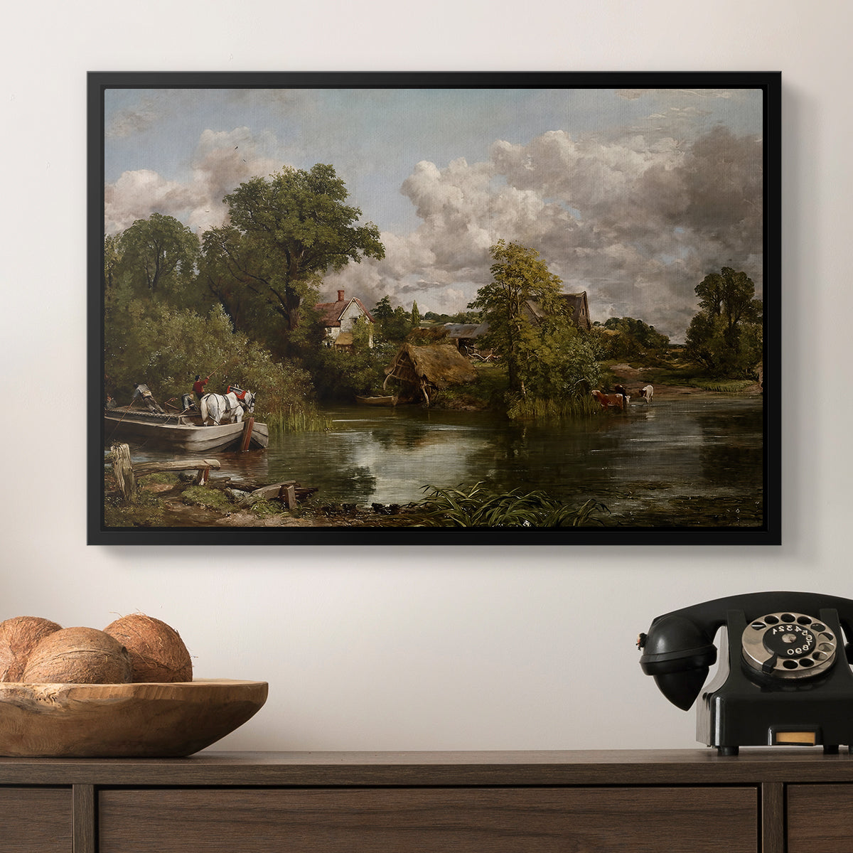 The White Horse, 1819 - Floater Framed Canvas Print