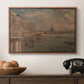 Somerset House Terrace from Waterloo Bridge, c. 1819 - Floater Framed Canvas Print