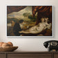Venus and the Lute Player, c. 1565-1570 - Floater Framed Canvas Print