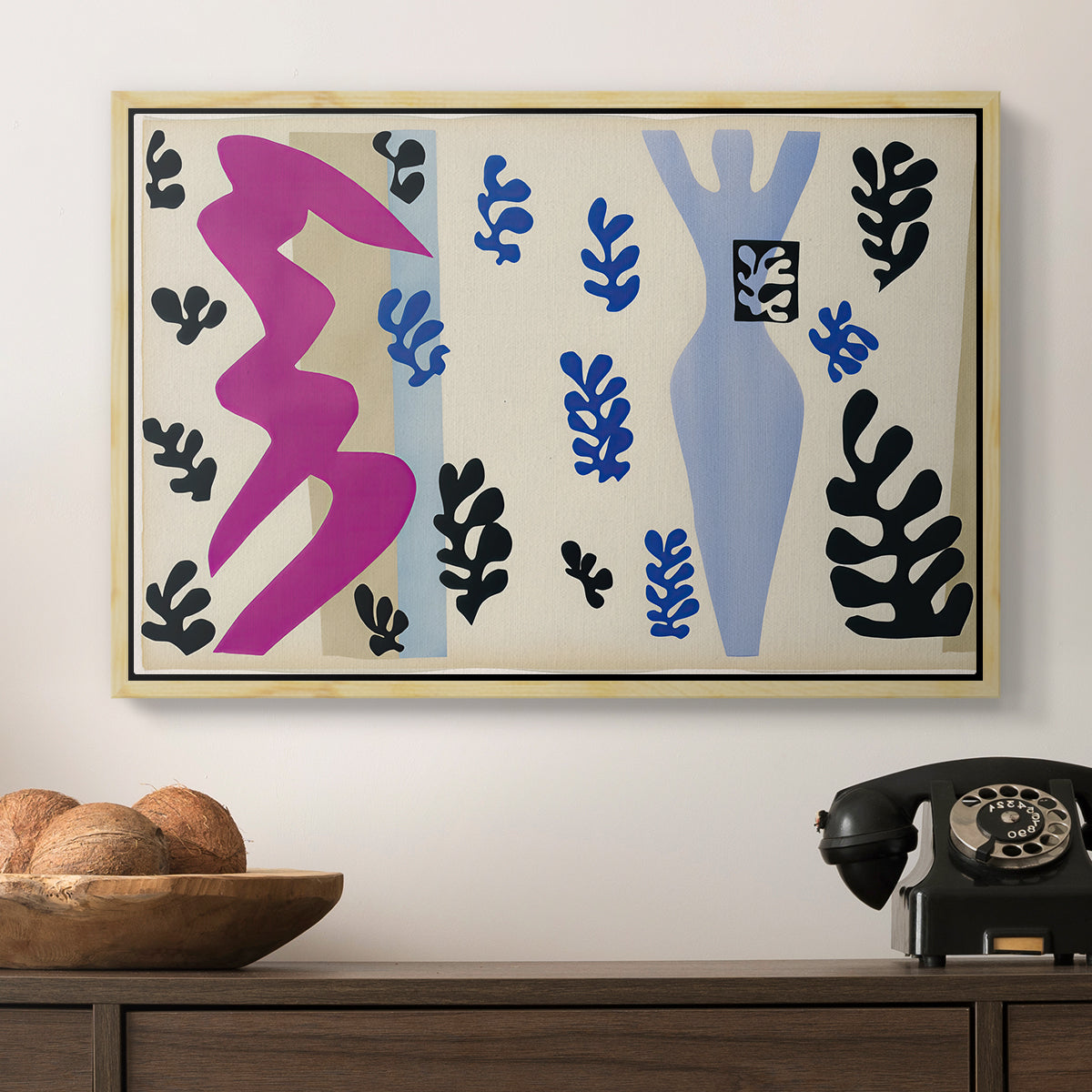 The Knife Thrower (Le lanceur de couteaux), from Jazz, 1947 - Floater Framed Canvas Print